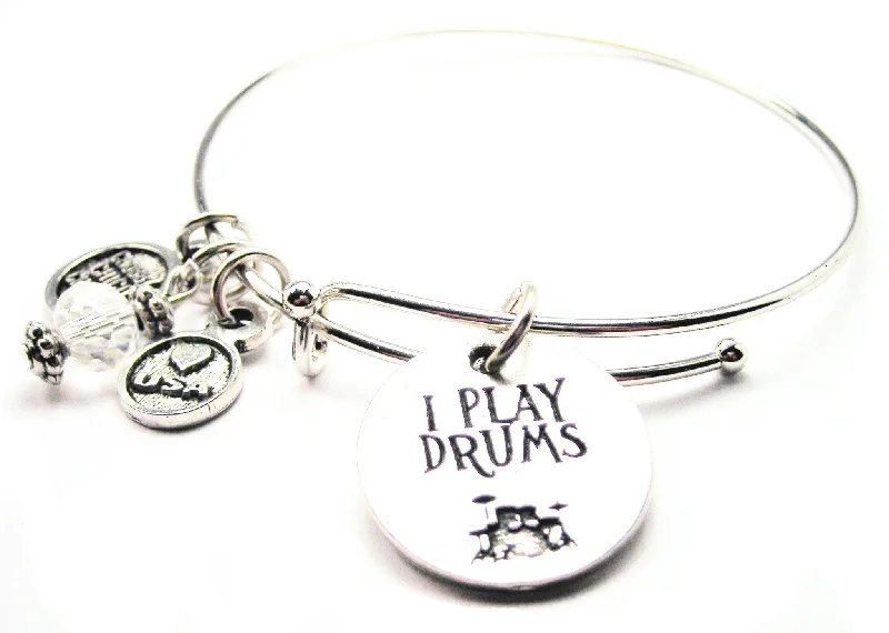 Play Drums Expandable Bangle Bracelet