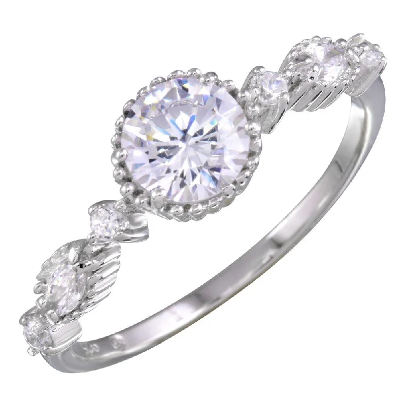 Rhodium Plated 925 Sterling Silver Multiple CZ Ring - BGR01154