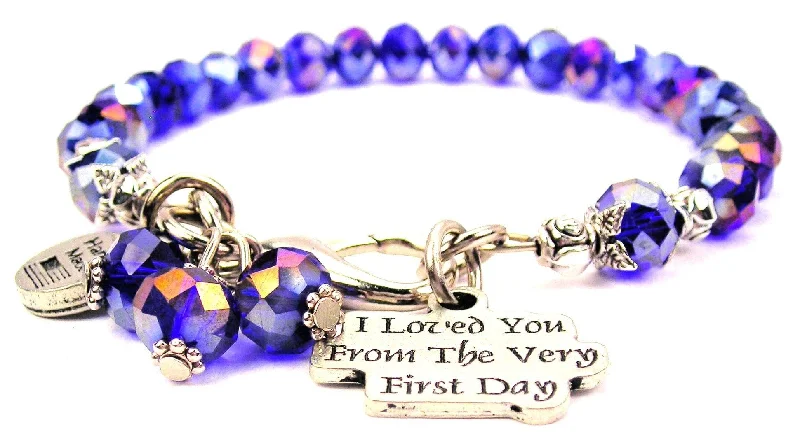 I Loved You From The Very First Day Splash Of Color Crystal Bracelet