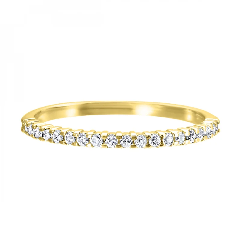 10K Yellow Gold & 0.17cttw Diamond Ring