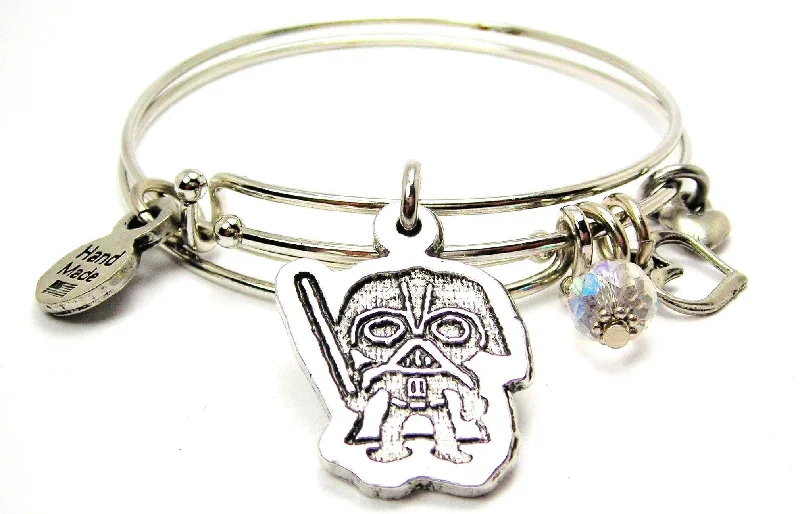 Darth Vader Expandable Bangle Bracelet Set