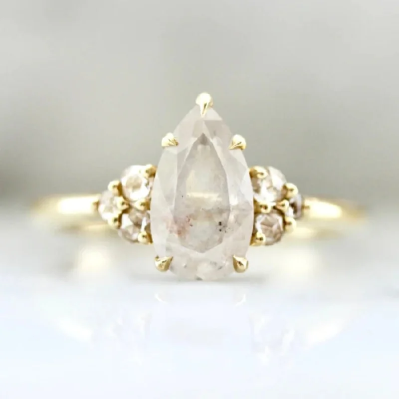 Moon Bay Icy Pear Cut Diamond Ring