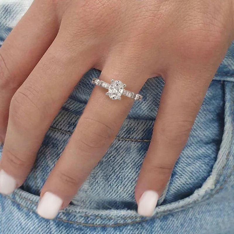 "The Helena" Classic Semi-Mount Diamond Ring