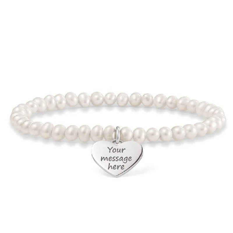 Engravable Pearl Bracelet