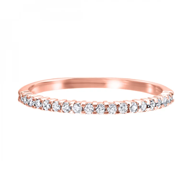 10K Rose Gold 0.16cttw Diamond Ring