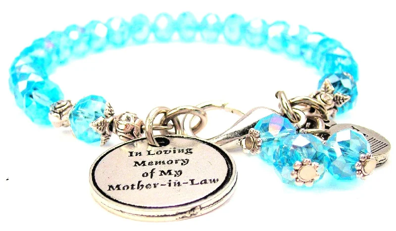 In Loving Memory Of My Mother-In-Law Splash Of Color Crystal Bracelet