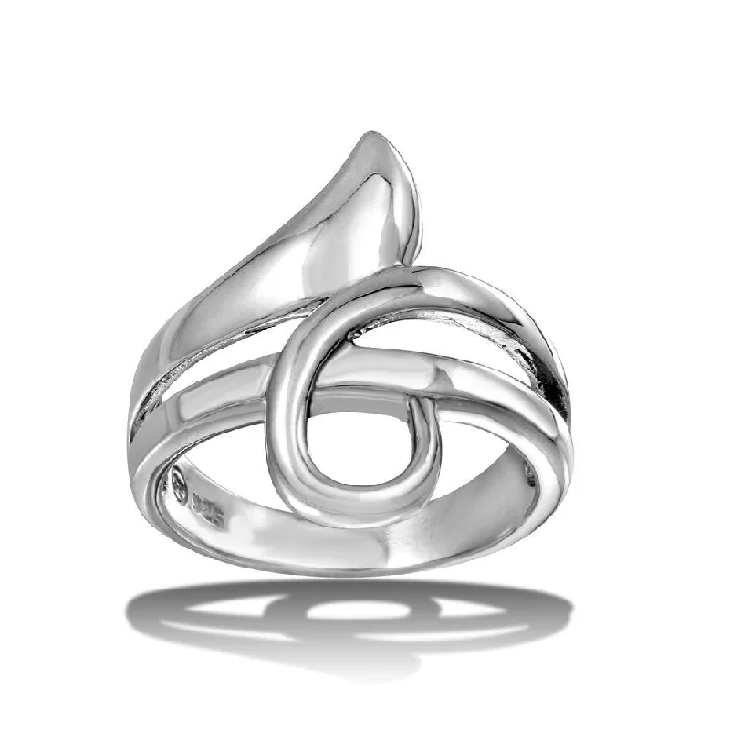 High Polished 925 Sterling Silver Wrap Ring - CR00724