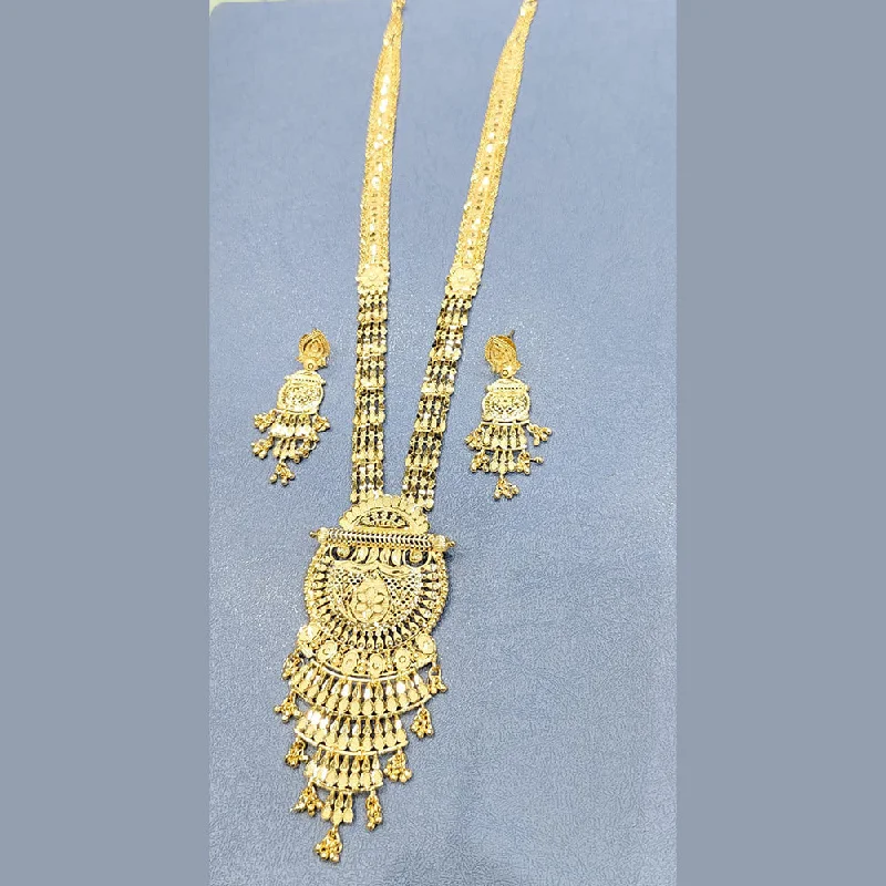 Sunrise Gold  Forming  Long Necklace Set