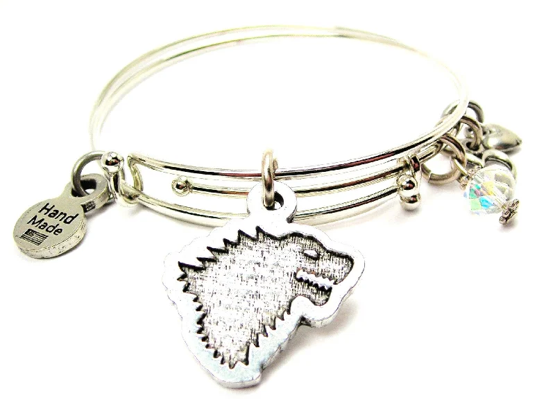 Dire Wolf Expandable Bangle Bracelet Set