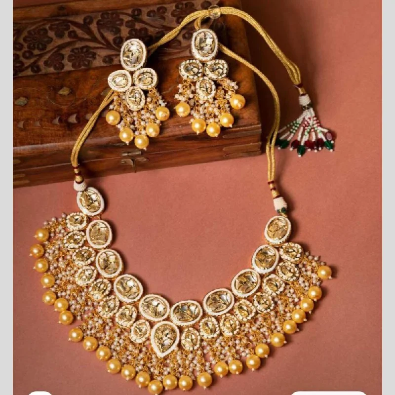 FS Collection Gold Plated Necklace Set