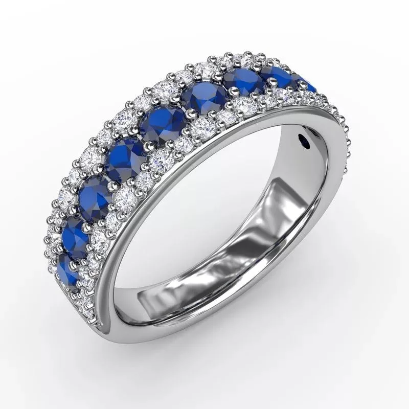 "No One Like You" Sapphire and Diamond Ring