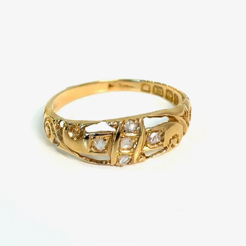 1907 Rose Cut Diamond Ring