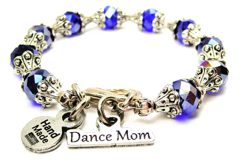 Dance Mom Capped Crystal Bracelet